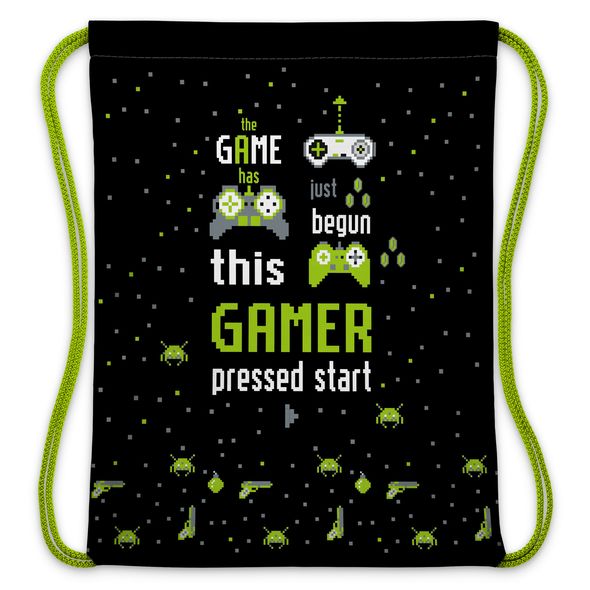 Мешок для сменной обуви Hatber 33х42см 1 отделение -Start the game-  в индив.упак. , 